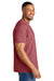 Comfort Colors 1717 Mens Short Sleeve Crewneck T-Shirt Crimson Red Model Side