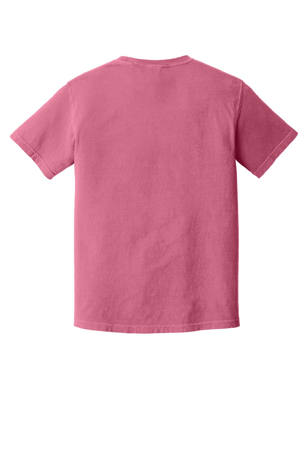 Comfort Colors 1717 Mens Short Sleeve Crewneck T-Shirt Crunchberry Pink Flat Back