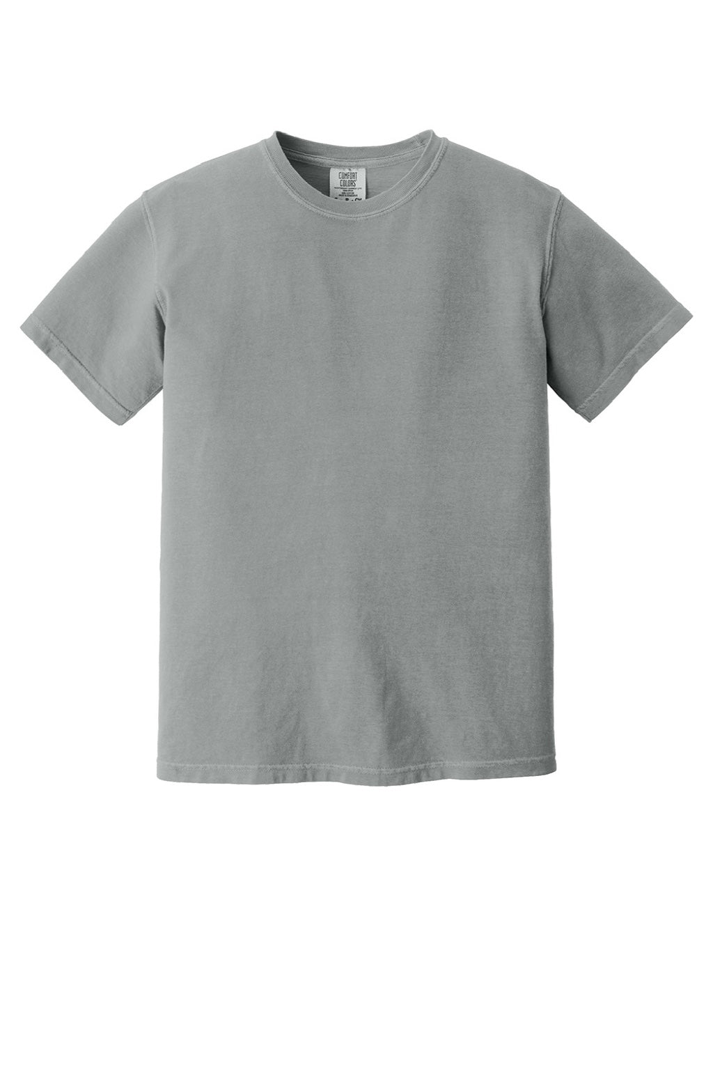 Comfort Colors 1717 Mens Short Sleeve Crewneck T-Shirt Granite Grey Flat Front
