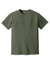 Comfort Colors 1717 Mens Short Sleeve Crewneck T-Shirt Moss Green Flat Front