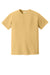 Comfort Colors 1717 Mens Short Sleeve Crewneck T-Shirt Mustard Yellow Flat Front