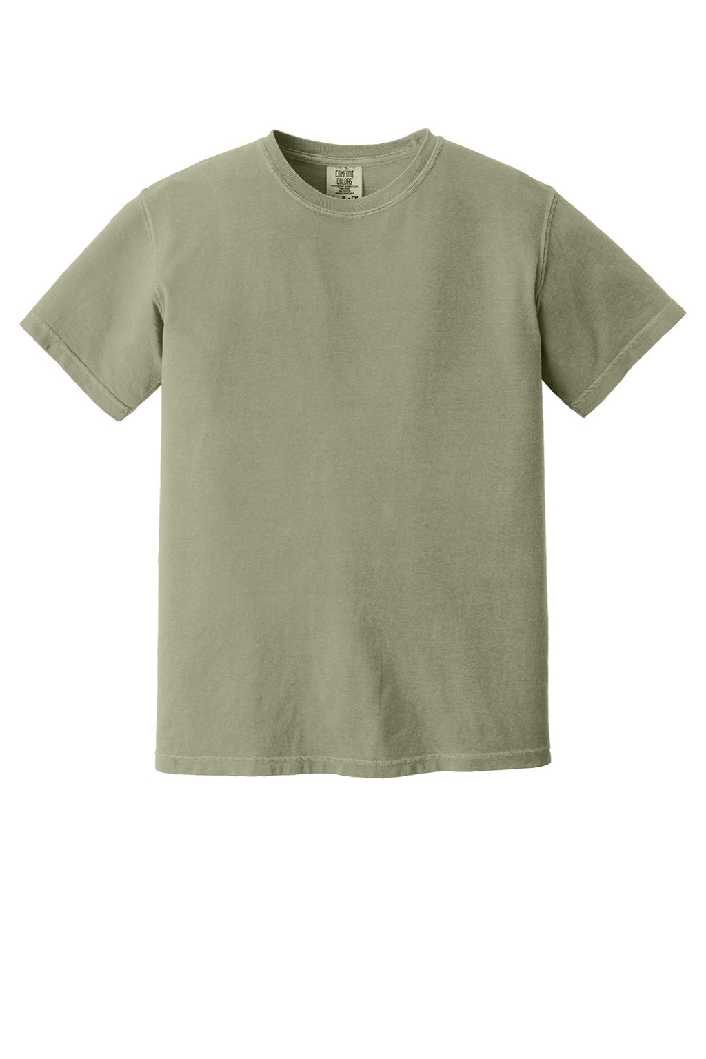 Comfort Colors 1717 Mens Short Sleeve Crewneck T-Shirt Sandstone Flat Front