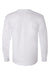 Bayside BA6100 Mens USA Made Long Sleeve Crewneck T-Shirt Ash Grey Flat Back