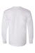 Bayside 6100 Mens USA Made Long Sleeve Crewneck T-Shirt Ash Grey Flat Back