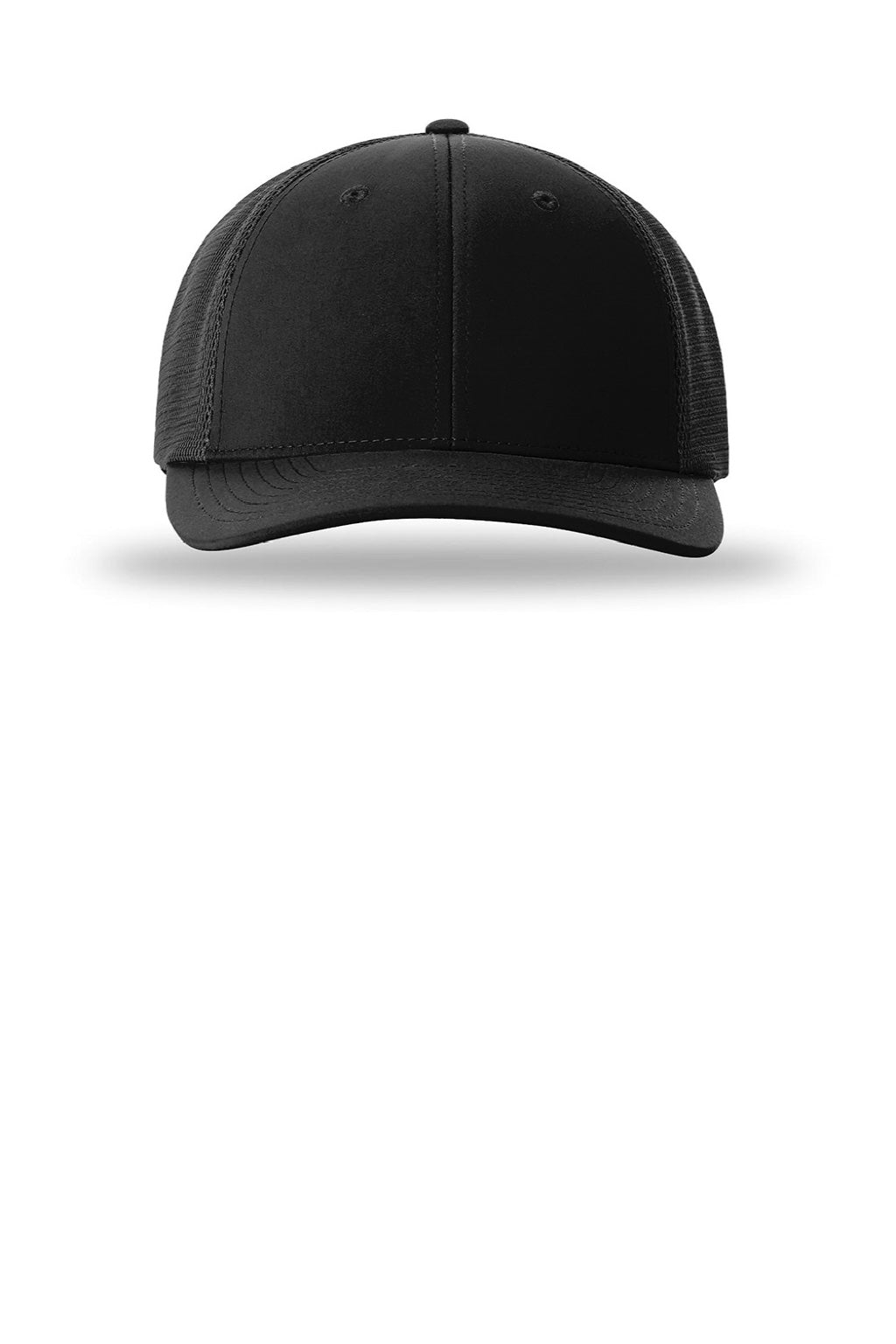 Richardson Hats 173 Mens Hood River Snapback Hat Black Flat Front