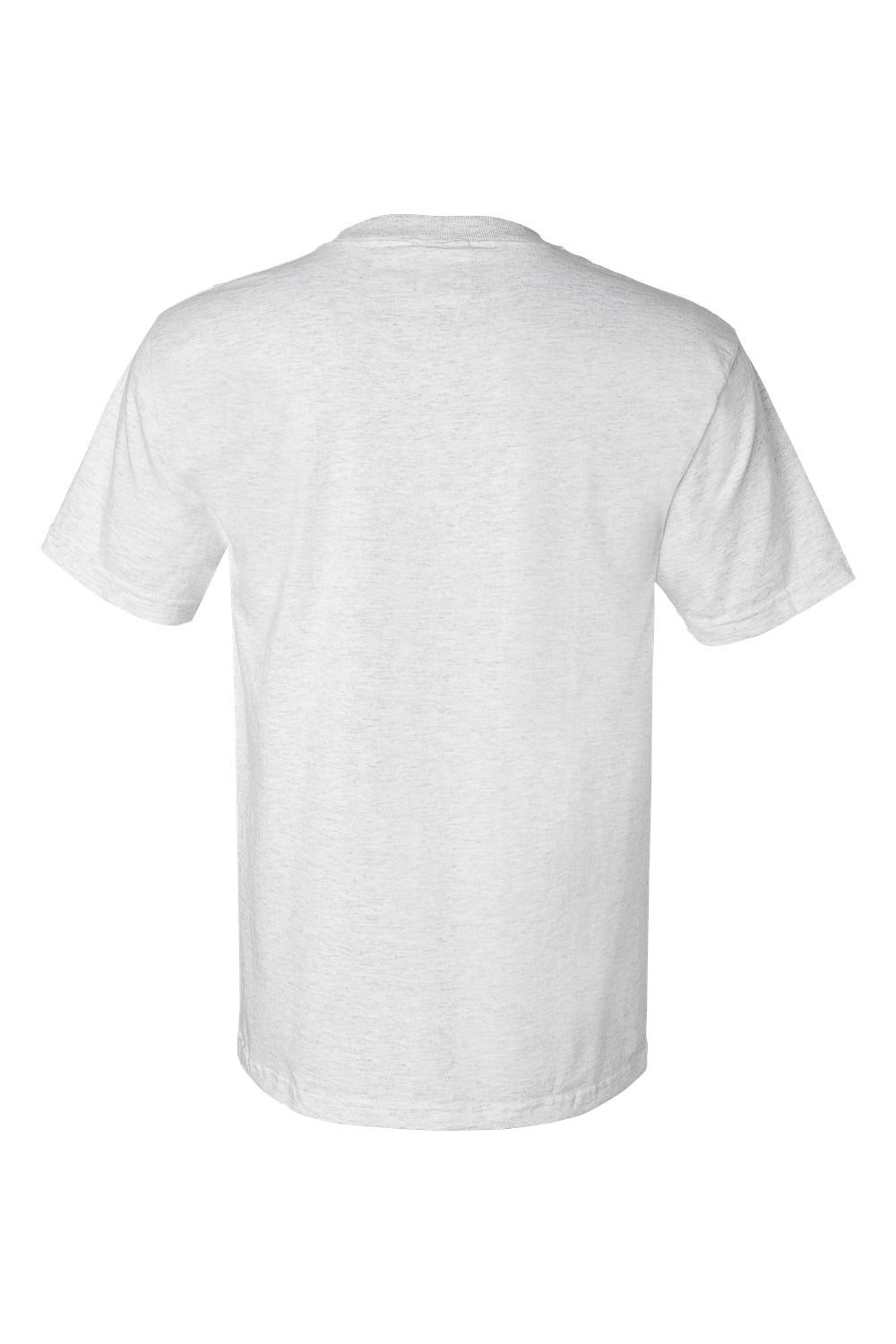 Bayside BA2905 Mens USA Made Short Sleeve Crewneck T-Shirt Ash Grey Flat Back