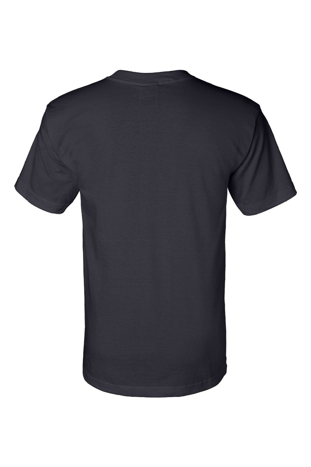 Bayside 2905 Mens USA Made Short Sleeve Crewneck T-Shirt Navy Blue Flat Back