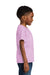 Comfort Colors 1745Y Youth Color Blast Short Sleeve Crewneck T-Shirt Hibiscus Pink Model Side