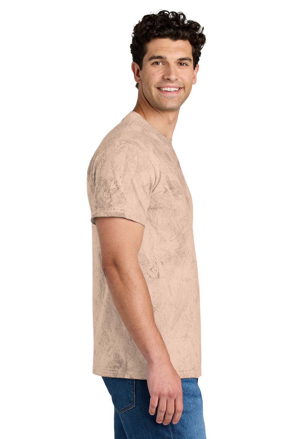 Comfort Colors 1745 Mens Color Blast Short Sleeve Crewneck T-Shirt Umber Model Side
