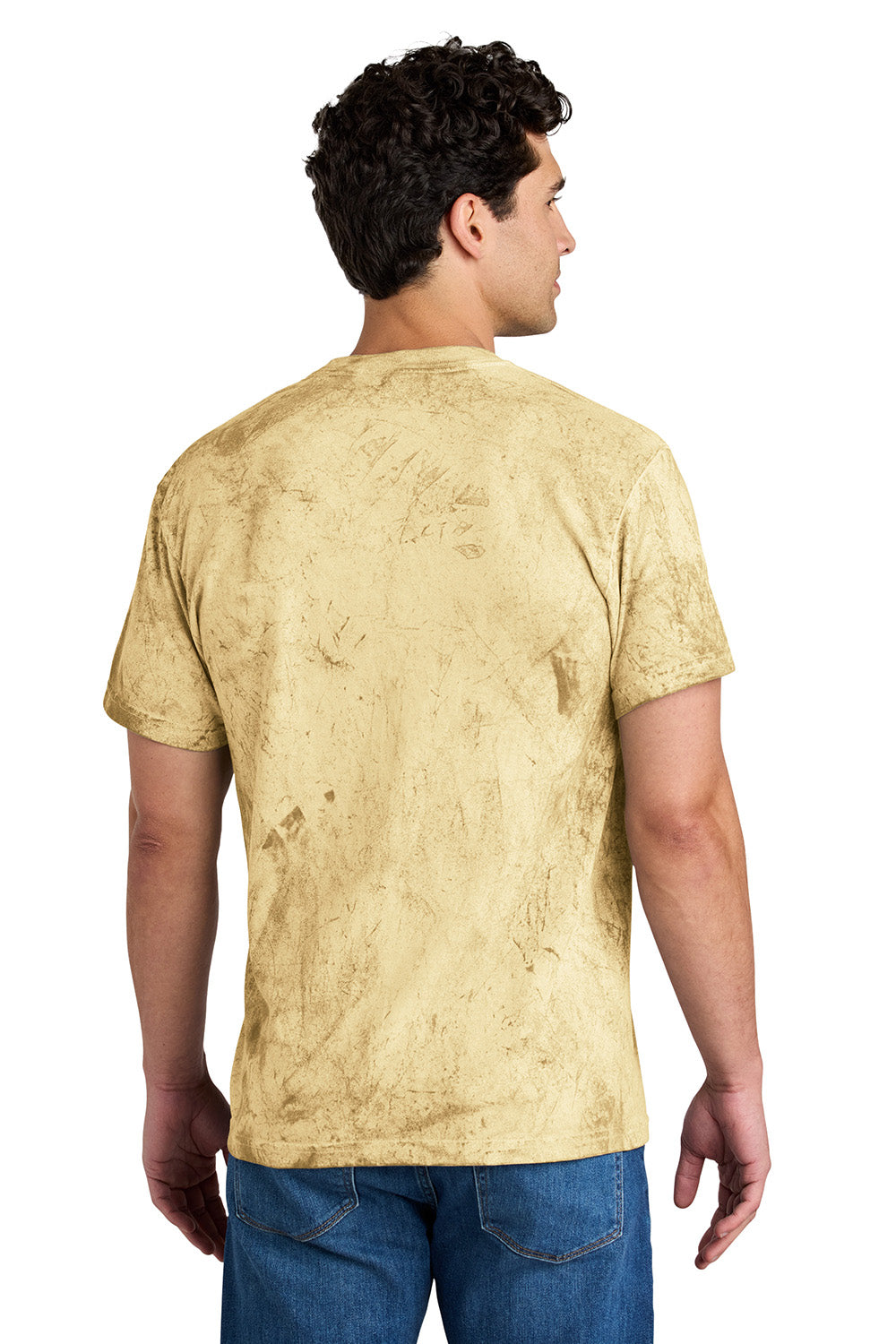 Comfort Colors 1745 Mens Color Blast Short Sleeve Crewneck T-Shirt Citrine Yellow Model Back