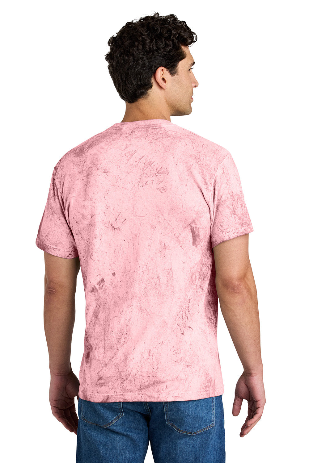 Comfort Colors 1745 Mens Color Blast Short Sleeve Crewneck T-Shirt Clay Red Model Back