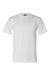 Bayside BA3015 Mens USA Made Short Sleeve Crewneck T-Shirt w/ Pocket Ash Grey Flat Front