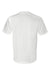 Bayside BA3015 Mens USA Made Short Sleeve Crewneck T-Shirt w/ Pocket White Flat Back