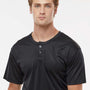 Alleson Athletic Mens B-Core Placket Short Sleeve Jersey - Black - Coming Soon