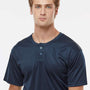 Alleson Athletic Mens B-Core Placket Short Sleeve Jersey - Navy Blue - Coming Soon