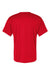 Alleson Athletic 7930 Mens B-Core Placket Short Sleeve Jersey Red Flat Back