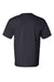 Bayside 7100 Mens USA Made Short Sleeve Crewneck T-Shirt w/ Pocket Navy Blue Flat Back