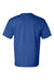 Bayside BA7100 Mens USA Made Short Sleeve Crewneck T-Shirt w/ Pocket Royal Blue Flat Back