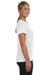 Augusta Sportswear 1790 Womens Moisture Wicking Short Sleeve V-Neck T-Shirt White Model Side
