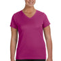 Augusta Sportswear Womens Moisture Wicking Short Sleeve V-Neck T-Shirt - Power Pink