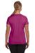 Augusta Sportswear 1790 Womens Moisture Wicking Short Sleeve V-Neck T-Shirt Power Pink Model Back
