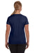 Augusta Sportswear 1790 Womens Moisture Wicking Short Sleeve V-Neck T-Shirt Navy Blue Model Back