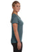 Augusta Sportswear 1790 Womens Moisture Wicking Short Sleeve V-Neck T-Shirt Graphite Grey Model Side