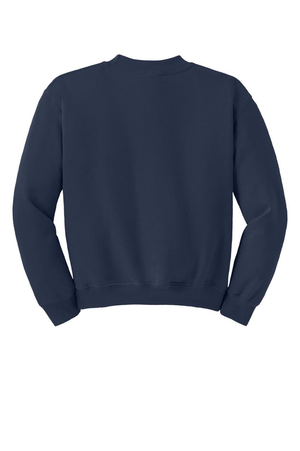 Gildan 18000B Youth Pill Resistant Fleece Crewneck Sweatshirt Navy Blue Flat Back