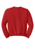 Gildan 18000B Youth Pill Resistant Fleece Crewneck Sweatshirt Red Flat Back