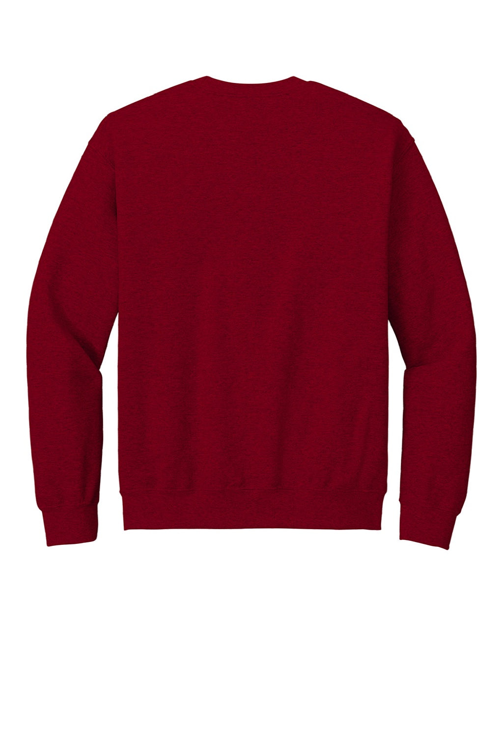 Gildan 18000 Mens Pill Resistant Fleece Crewneck Sweatshirt Antique Cherry Red Flat Back
