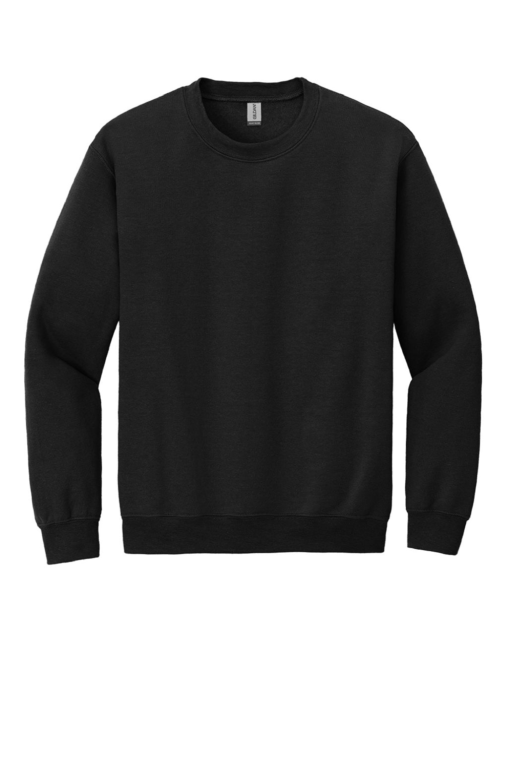 Gildan 18000 Mens Pill Resistant Fleece Crewneck Sweatshirt Black Flat Front