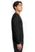Gildan 18000 Mens Pill Resistant Fleece Crewneck Sweatshirt Black Model Side