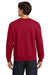 Gildan 18000 Mens Pill Resistant Fleece Crewneck Sweatshirt Cardinal Red Model Back