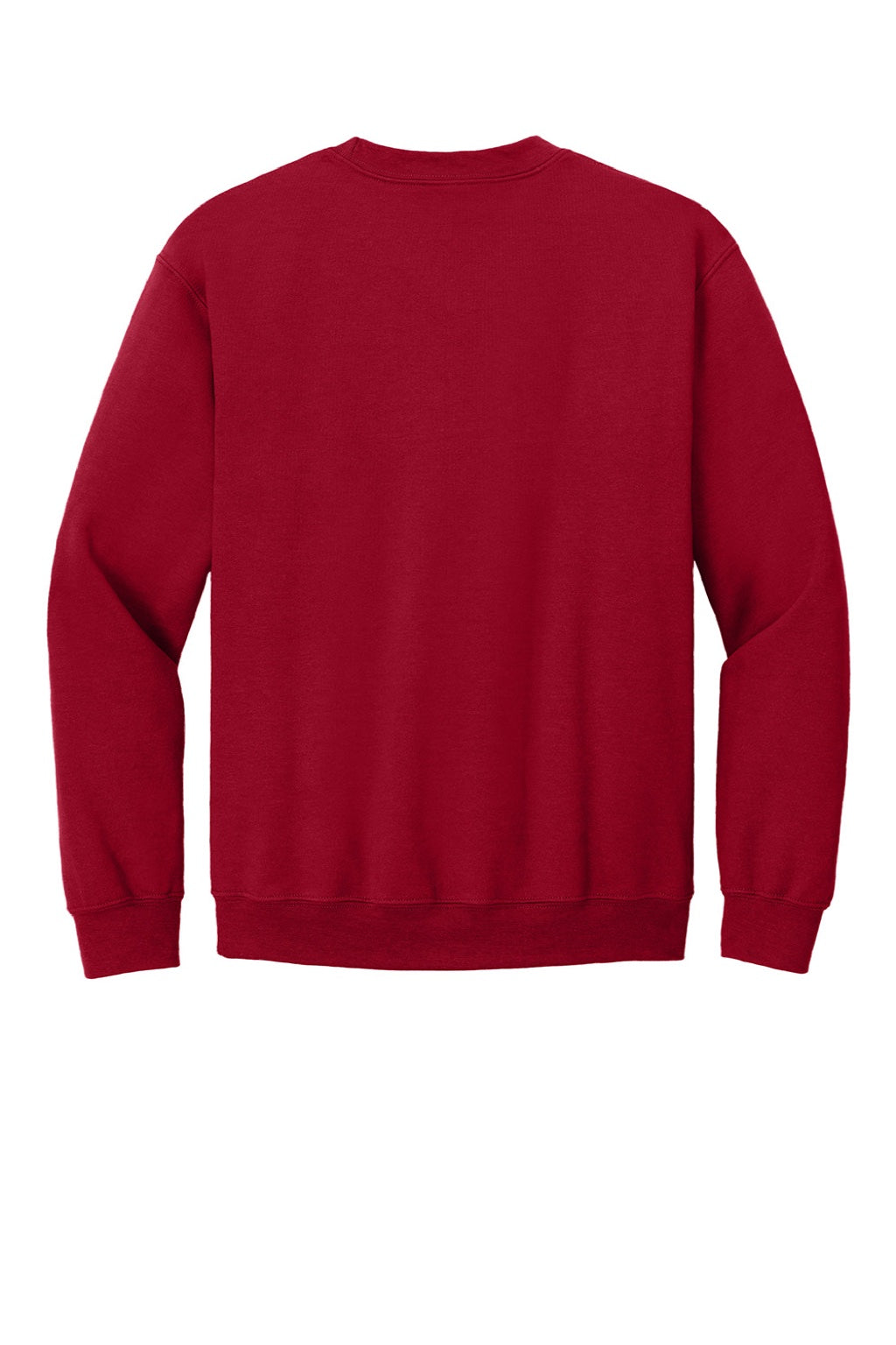 Gildan 18000 Mens Pill Resistant Fleece Crewneck Sweatshirt Cardinal Red Flat Back