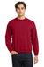 Gildan 18000 Mens Pill Resistant Fleece Crewneck Sweatshirt Cardinal Red Model Front