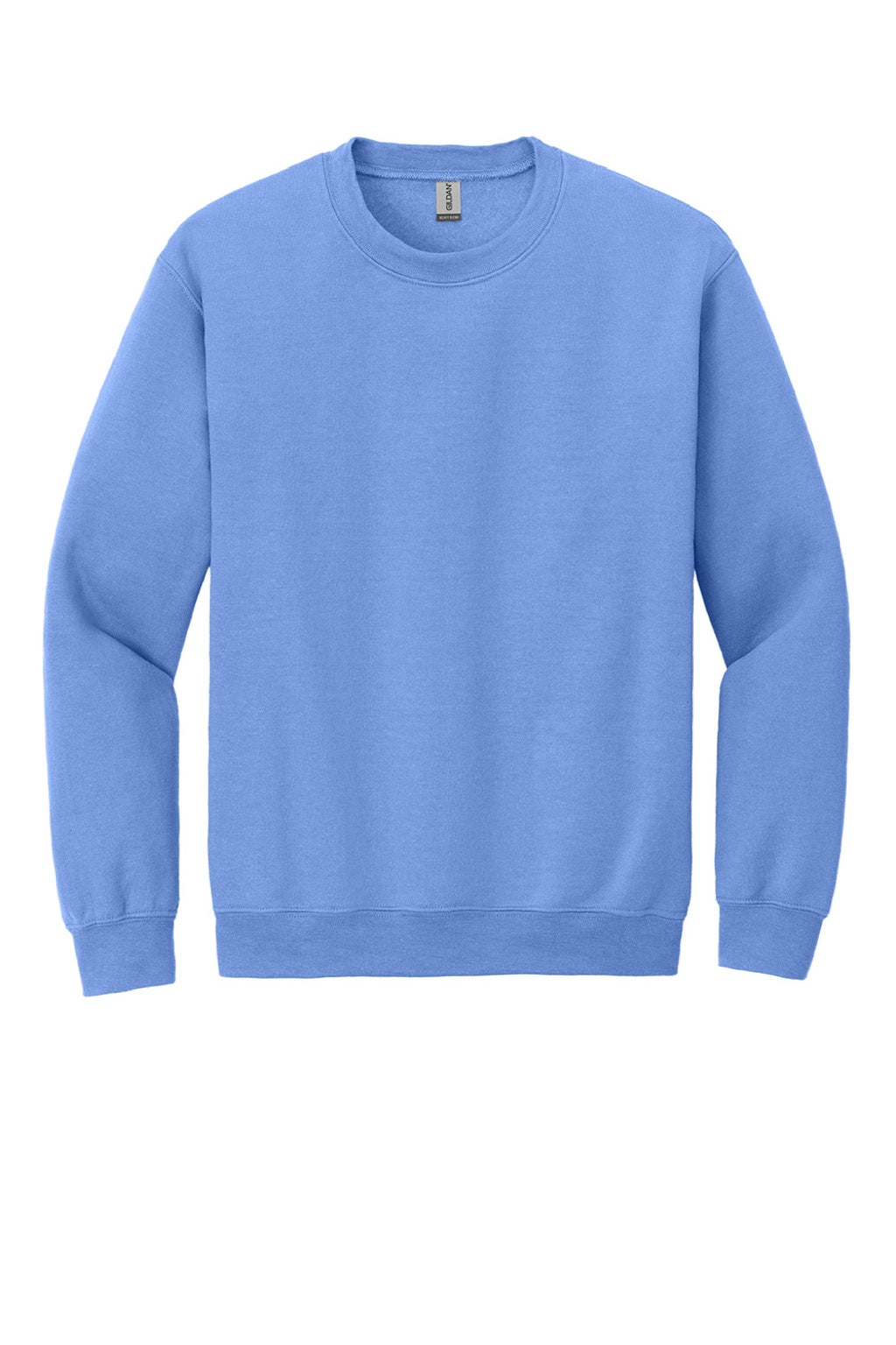 Gildan 18000 Mens Pill Resistant Fleece Crewneck Sweatshirt Carolina Blue Flat Front
