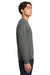 Gildan 18000 Mens Pill Resistant Fleece Crewneck Sweatshirt Charcoal Grey Model Side