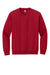 Gildan 18000 Mens Pill Resistant Fleece Crewneck Sweatshirt Cherry Red Flat Front