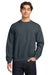 Gildan 18000 Mens Pill Resistant Fleece Crewneck Sweatshirt Heather Dark Grey Model Front