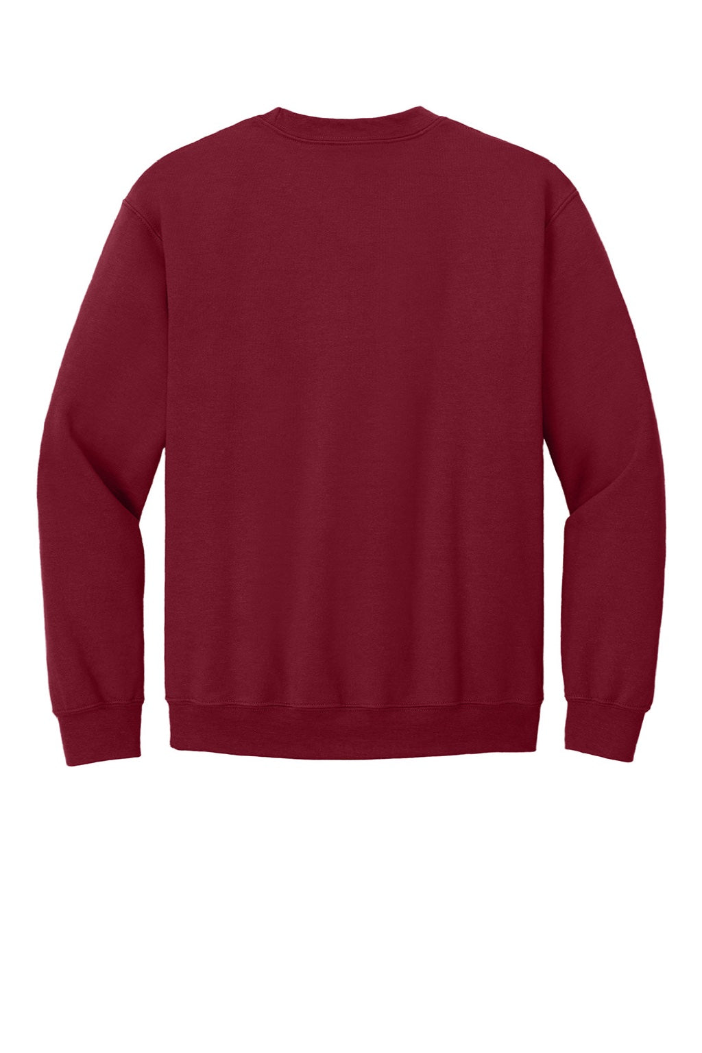 Gildan 18000 Mens Pill Resistant Fleece Crewneck Sweatshirt Garnet Red Flat Back