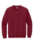 Gildan 18000 Mens Pill Resistant Fleece Crewneck Sweatshirt Garnet Red Flat Front