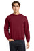 Gildan 18000 Mens Pill Resistant Fleece Crewneck Sweatshirt Garnet Red Model Front