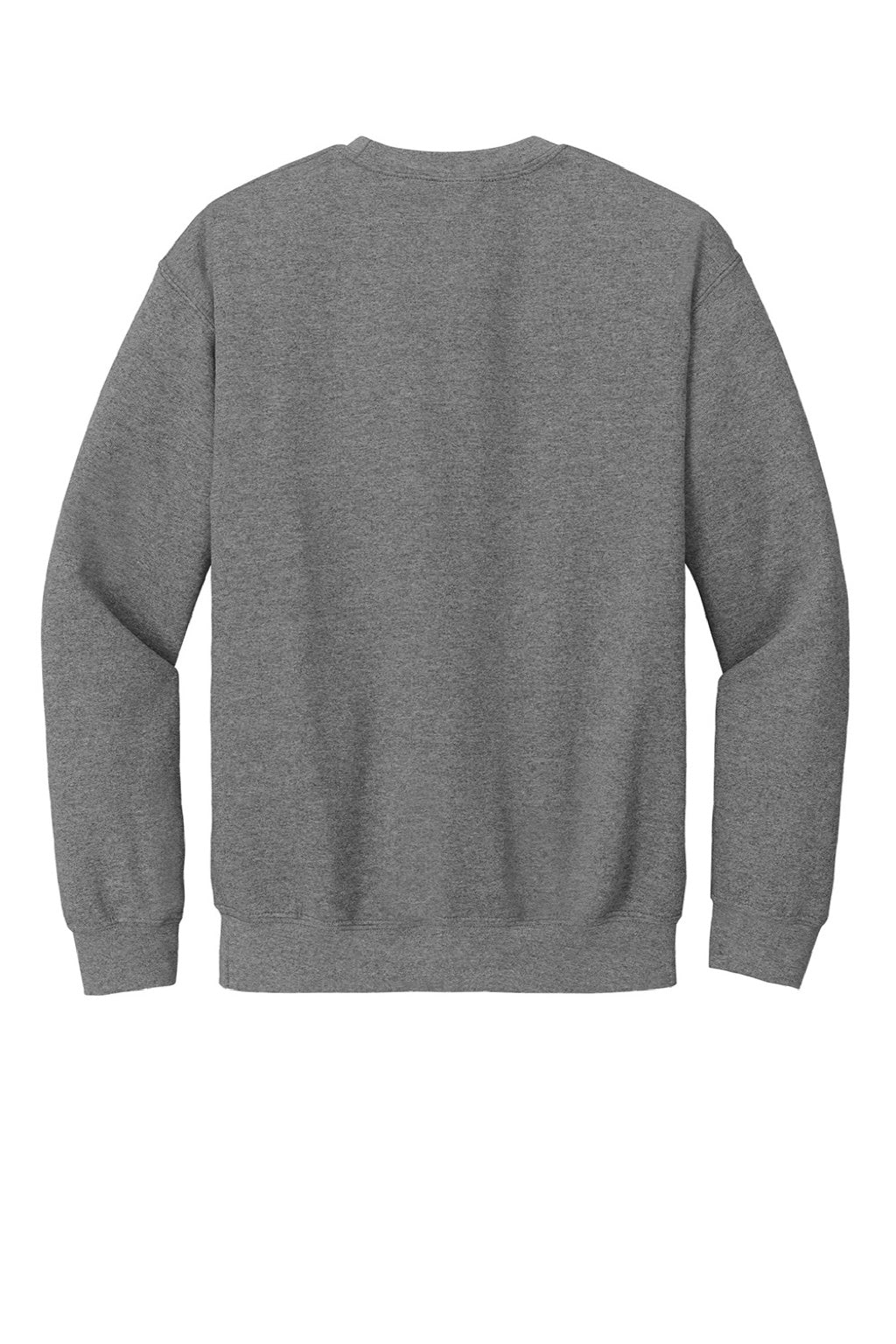 Gildan 18000 Mens Pill Resistant Fleece Crewneck Sweatshirt Heather Graphite Grey Flat Back