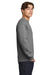 Gildan 18000 Mens Pill Resistant Fleece Crewneck Sweatshirt Heather Graphite Grey Model Side