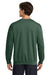 Gildan 18000 Mens Pill Resistant Fleece Crewneck Sweatshirt Heather Dark Green Model Back