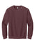 Gildan 18000 Mens Pill Resistant Fleece Crewneck Sweatshirt Heather Dark Maroon Flat Front