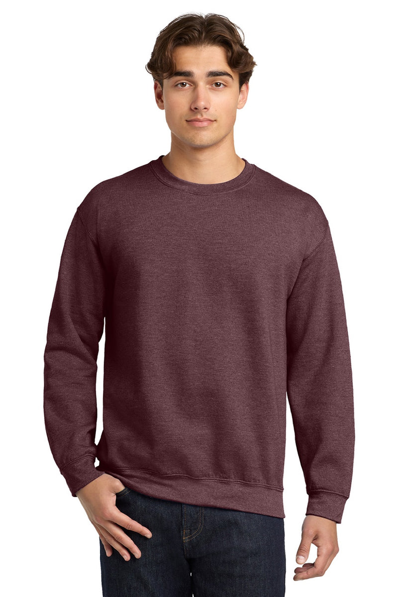 Gildan Unisex Hooded Sweatshirt - Heavy Blend, Heather Sport Dark Maroon, Comfort Fit