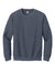 Gildan 18000 Mens Pill Resistant Fleece Crewneck Sweatshirt Heather Dark Navy Blue Flat Front
