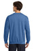Gildan 18000 Mens Pill Resistant Fleece Crewneck Sweatshirt Heather Deep Royal Blue Model Back