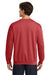 Gildan 18000 Mens Pill Resistant Fleece Crewneck Sweatshirt Heather Scarlet Red Model Back